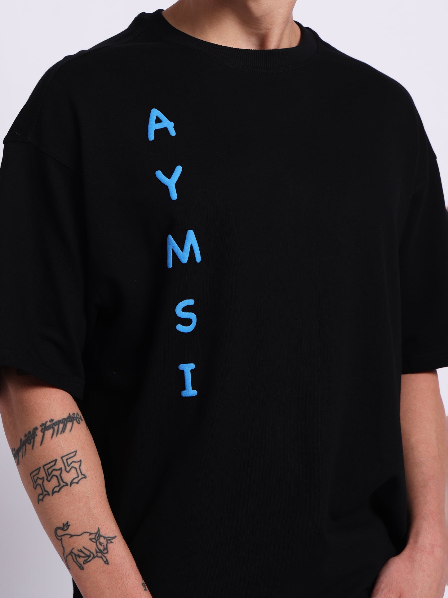 Dragon Sky Drip T-Shirt (240 GSM) – Oversized Streetwear with Phoenix Graphic & Puff Print (Ultra Soft Fabric)