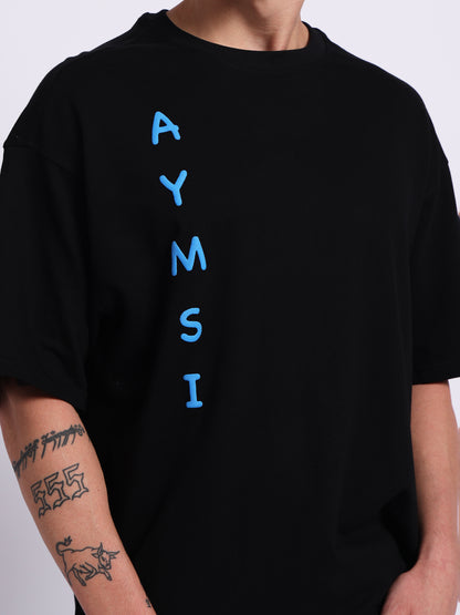 Dragon Sky Drip T-Shirt (240 GSM) – Oversized Streetwear with Phoenix Graphic & Puff Print (Ultra Soft Fabric)