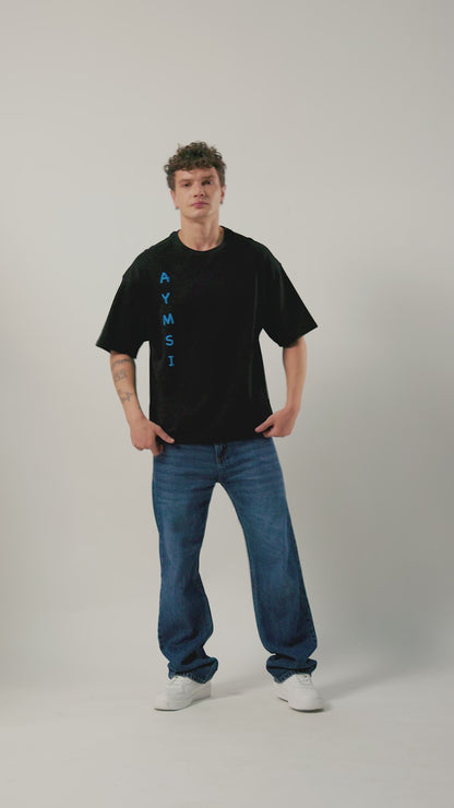 Dragon Sky Drip T-Shirt (240 GSM) – Oversized Streetwear with Phoenix Graphic & Puff Print (Ultra Soft Fabric)